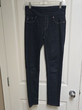 Lois 1/2 Women's Dark Indigo Pull-On Jeggings with Super Stretch Waistband